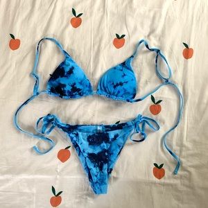 Tie Dye Blue Bikini